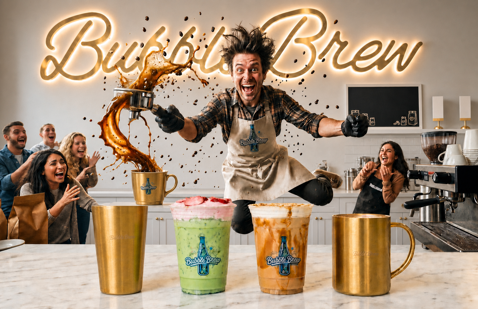 Cold brew and handcrafted coffee at BubbleBrew in Logan