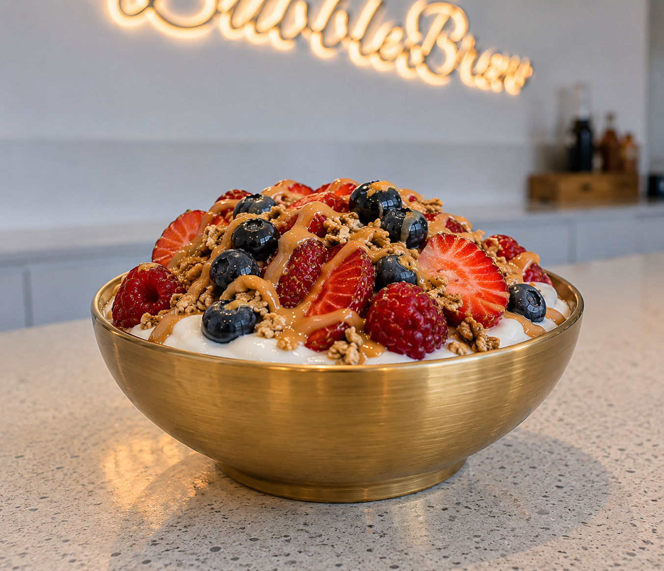 Breakfast parfait at BubbleBrew